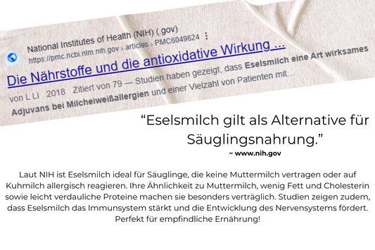Eselsmilch als natürliche Alternative zur Muttermilch