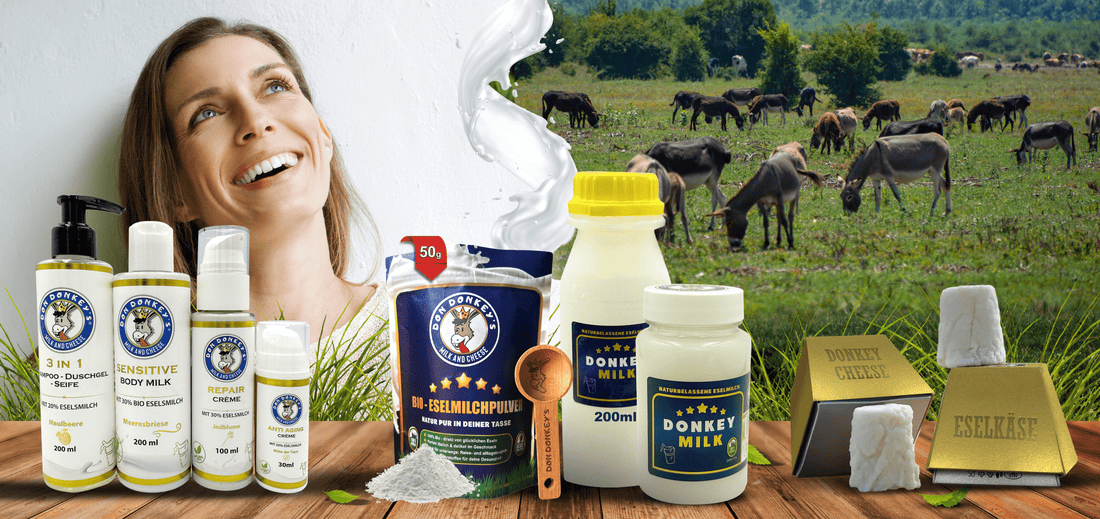 unsere Eselsmilchprodukte 
