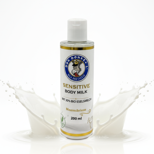 Sensitive Body Milk with 30% organic donkey milk 