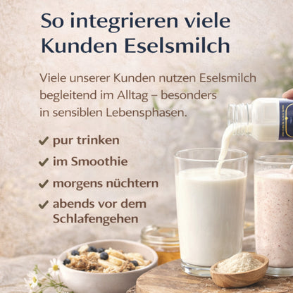 Nutzung von eselsmilch im Alltag