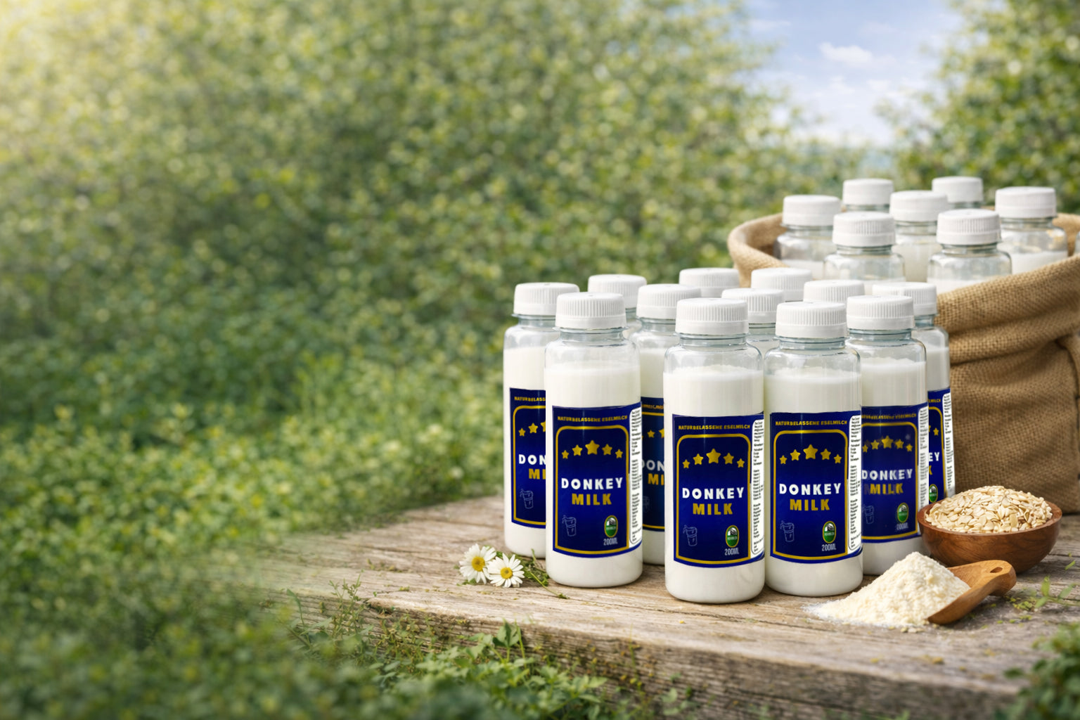 Eselsmilch im Vitalprogramm — ab 1 Liter Vorteilspreis bei DON DONKEY'S