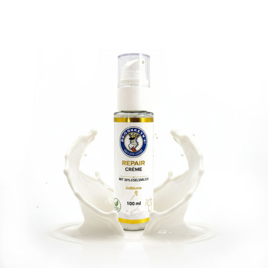 Repair Creme mit 30 Prozent Bio-Eselsmilch zur regenerierenden Hautpflege