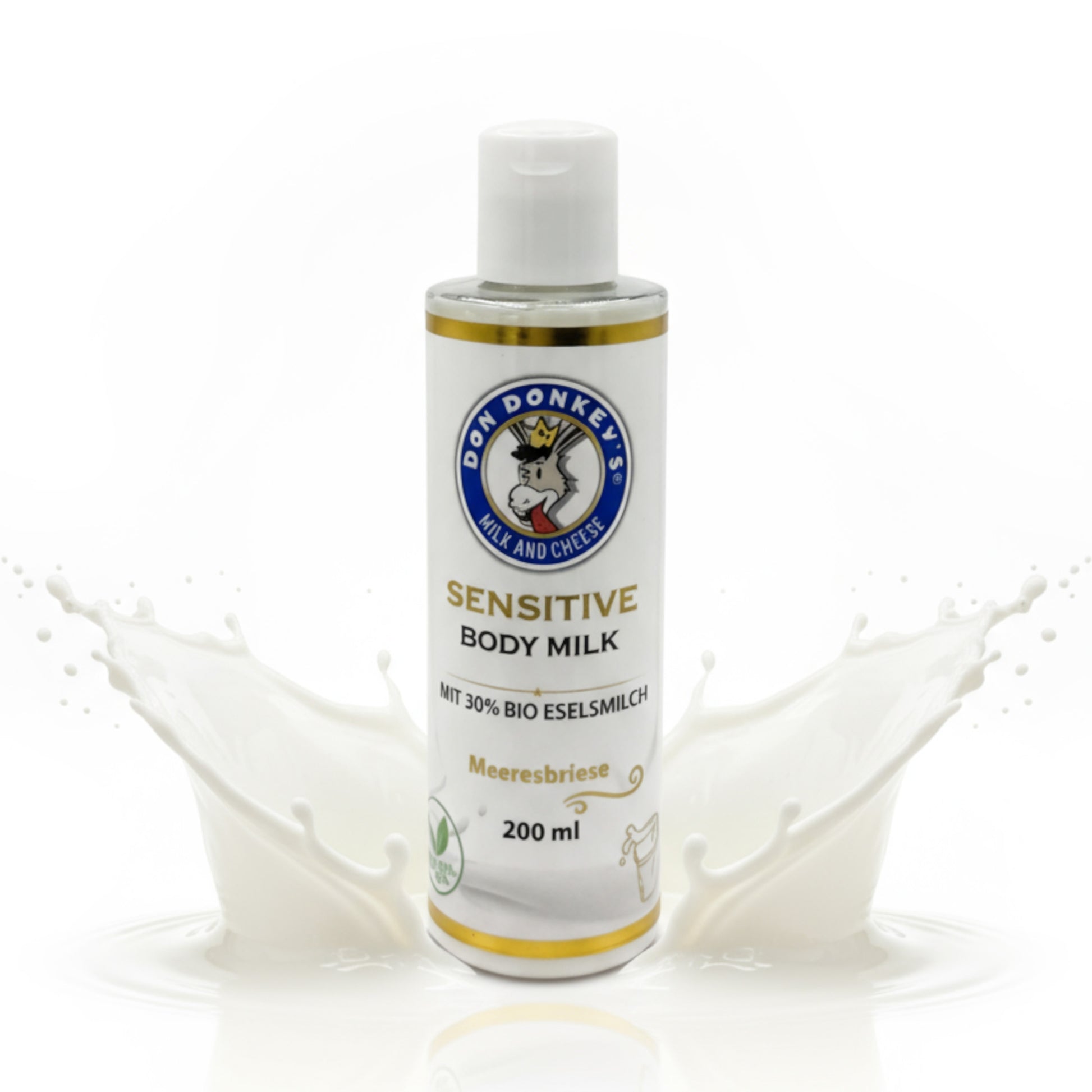 Sensitive Body Milk mit 30 Prozent Bio-Eselsmilch für empfindliche Haut